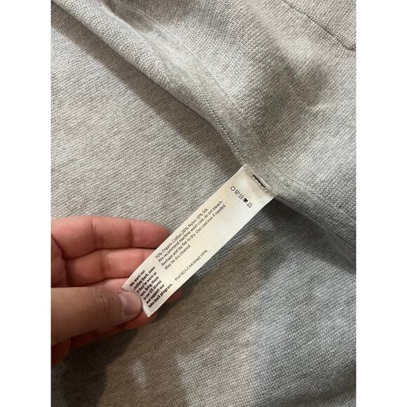 Eileen Fisher Long Open Front Cardigan Silk Organic Cotton Blend Pearl Gray XS - Picture 5 of 8